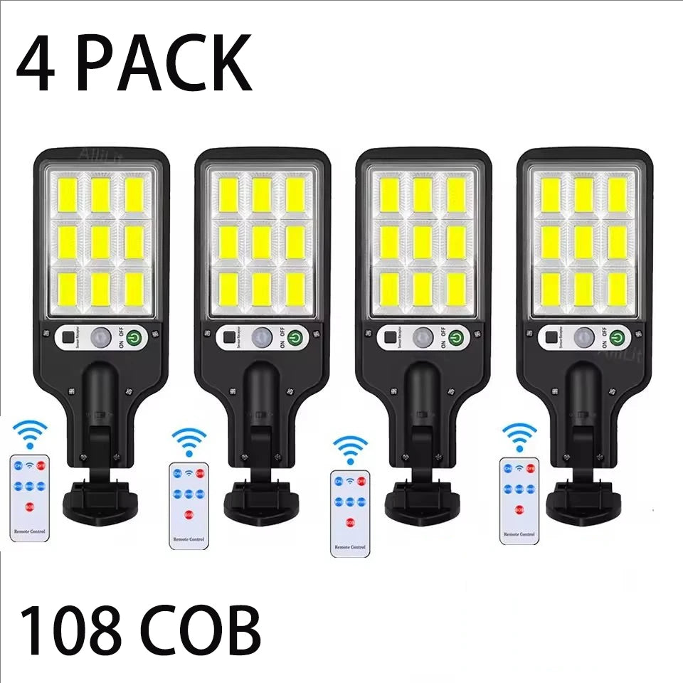Outdoor Solar Wall Led Light with Human Body Motion Sensor 3 Modes Garden Terrace Garage Courtyard Waterproof Street Lighting